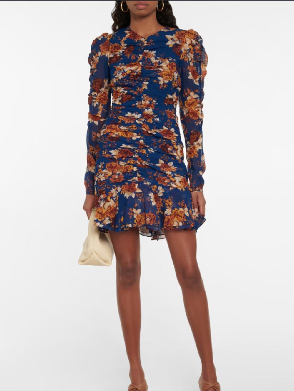 Veronica Beard Hedera Ruched Mini Dress, New With Tags- Size 6